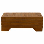 Coffee table Otis solid beech wood walnut 60x42x35cm - Image 2