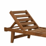 Sunbed Sunset solid beech wood walnut - Image 5