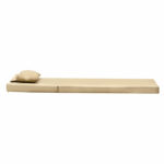 Lounger sunbed Sadie fabric beige 65x185x10cm - Image 4