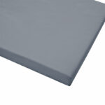 Lounger sunbed Sadie fabric grey 65x185x10cm - Image 5