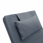 Lounger sunbed Sadie fabric grey 65x185x10cm - Image 6