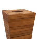 Planter-bucket Otis solid beech wood walnut 43.5x43.5x75cm - Слика 3