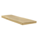 Lounger sunbed Sadie fabric beige 65x185x15cm - Слика 2