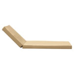 Lounger sunbed Sadie fabric beige 65x185x15cm - Слика 3