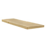 Lounger sunbed Sadie fabric beige 65x185x7cm - Image 2