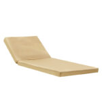 Lounger sunbed Sadie fabric beige 65x185x7cm