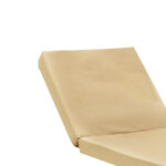 Lounger sunbed Sadie fabric beige 65x185x7cm - Image 6