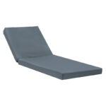 Sadie sunbed cushion gray fabric 65x185x15cm