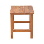 Summrine beach table solid beech wood in walnut color 60x40x45cm - Image 3