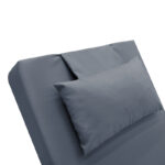 Lounger sunbed Sadie fabric grey 65x185x15cm - Слика 6