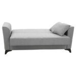 2 seater sofa-bed Asma fabric grey 156x76x85cm - Image 4