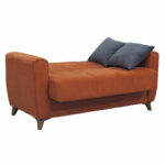 2 seater sofa-bed Antony fabric velvet tile 150x75x85cm - Image 3