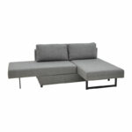 Polymorphic sofa-bed Defry fabric grey 230x165x72cm
