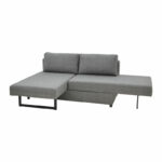 Polymorphic sofa-bed Defry fabric grey 230x165x72cm - Image 3