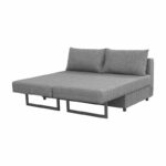 Polymorphic sofa-bed Defry fabric grey 230x165x72cm - Image 6