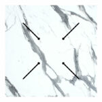 Table top Melody HPL white marble 70x70cm thickness 12mm - Слика 2