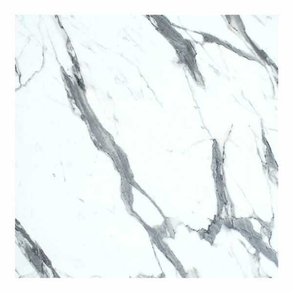 Table top Melody HPL white marble 70x70cm thickness 12mm