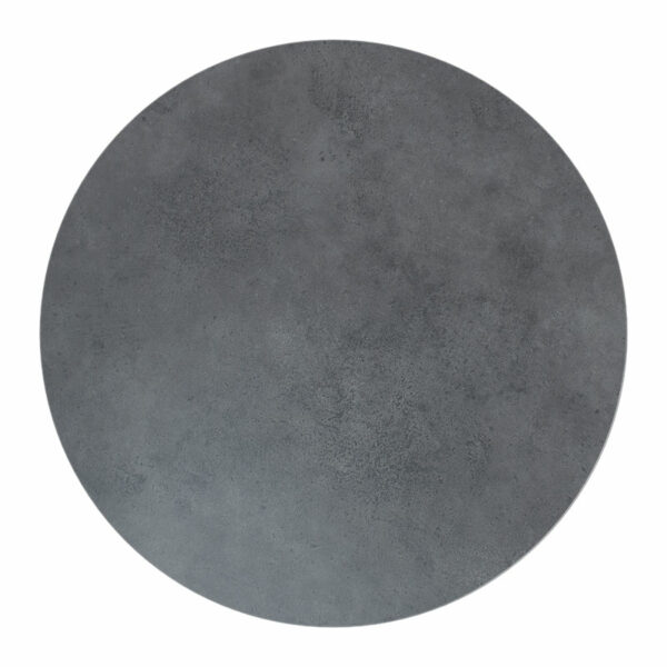 Table top Sizzle Werzalit anthracite cement Φ70cm, 25mm thick