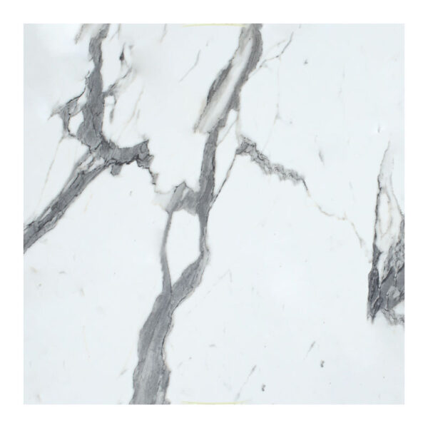 Table top Melody HPL white marble 60x60cm 12mm thick