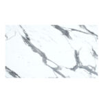 Table top Melody HPL white marble 69x120cm 12mm thick