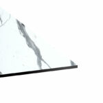 Table top Melody HPL white marble 69x120cm 12mm thick - Image 3