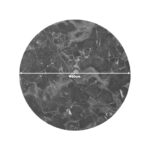 Verhia table top HPL dark grey marble look D60cm 12mm thick - Image 3