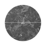 Verhia table top HPL dark grey marble look D69cm 12mm thick - Image 3