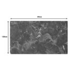 Verhia table top HPL dark grey marble look 69x120cm 12mm thick - Слика 3