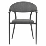Armchair Pino aluminum black-black textilene - Слика 4