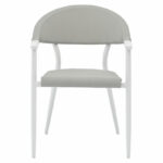 Armchair Pino aluminum white-textilene gray - Слика 4