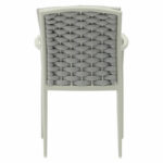 Armchair Moritz aluminum gray rope-beige cushion - Слика 5