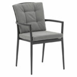 Armchair Moritz aluminum anthracite rope-grey cushion - Image 2