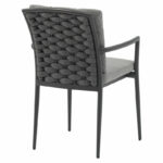 Armchair Moritz aluminum anthracite rope-grey cushion - Image 3