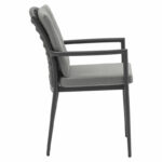 Armchair Moritz aluminum anthracite rope-grey cushion - Image 4