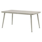 Table Ecco aluminum grey-glass beige 160x90x75cm - Слика 2
