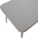 Table Ecco aluminum grey-glass beige 160x90x75cm - Слика 3