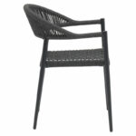 Armchair Freiburg aluminum dark grey-PP grey - Image 3