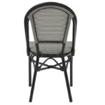 Chair Paris aluminum black-textilene black and white - Слика 3