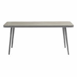 Dining Set 5pcs Ecco-Moritz aluminium grey-textilene beige 160x90x75cm - Слика 3