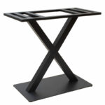 Table base Heat metal black 70x40x72cm - Слика 2