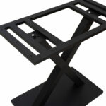 Table base Heat metal black 70x40x72cm - Слика 3