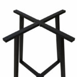 Table base lavish metal black 70x70x73cm - Image 3