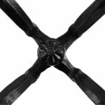 Table base Jewel cast iron four-night black 72cm - Слика 4