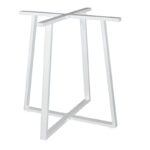 Table base lavish metal white 70x70x73cm