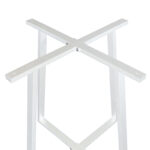 Table base lavish metal white 70x70x73cm - Слика 3
