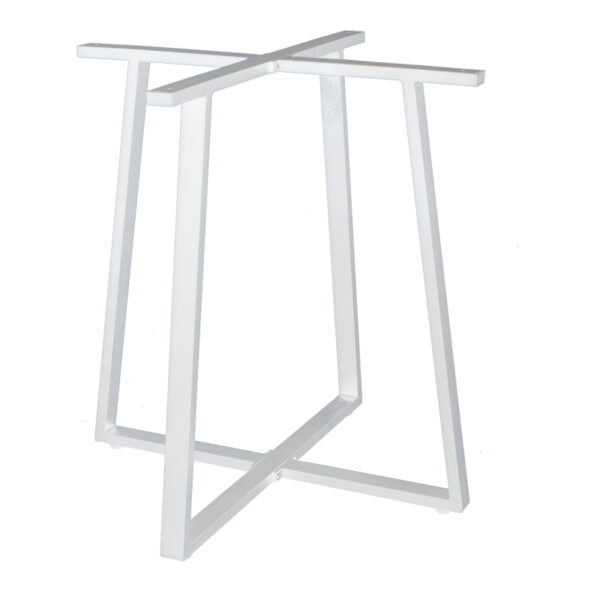 Table base lavish metal white 70x70x73cm