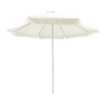 Професионален чадор Нагида, едноделен алуминиумски, D3m, екру, D3m