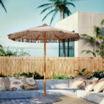 Professional umbrella Renny beige macrame - beech wood Φ2.5me - Слика 2