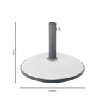 Cement white ubrella base 35kg D50cm - Image 2