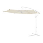 Umbrella Jiopel one-piece fabric white aluminum-beige fabric Φ3m